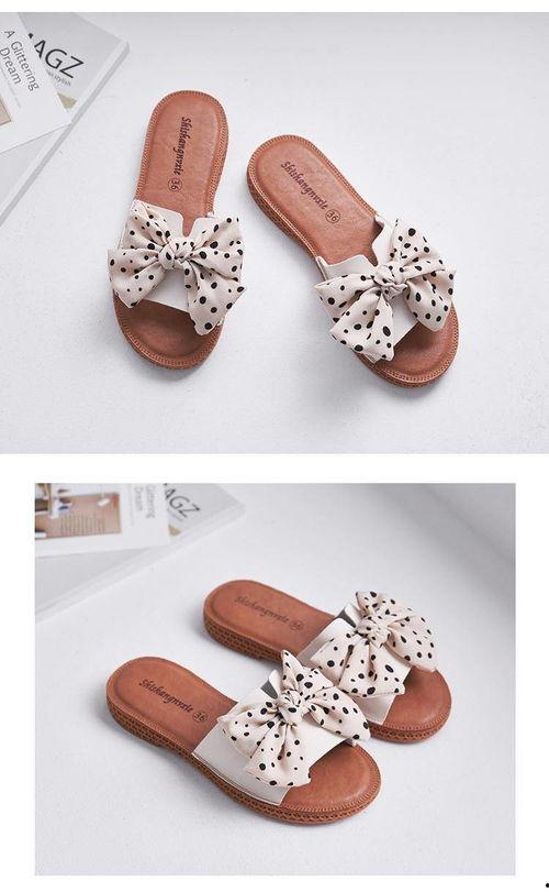 网红蝴蝶结拖鞋,时尚潮流的轻盈之选