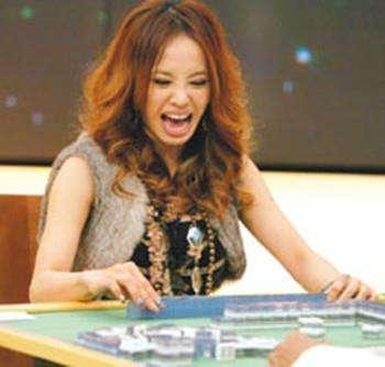 明星打麻将照片,娱乐与竞技的完美融合